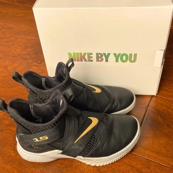 Nike Shoes Womens Nike Lebron Soldiers Black Gold 95 Poshmark